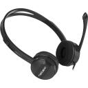 Natec k&otilde;rvaklapid NSL-1295, 20-20000Hz, 2m, must, stereo, 2x3,5mm minijack, tundlik mikrofon, mugavus