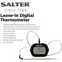 Salter Digitālais termometrs 515 BKCR, 0,1&deg;C, divkār&scaron;s sensors, LCD displejs, ABS korpuss, nerūsējo&scaron;ā tērauda zonde