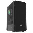 Natec FURY SHOBO KORPUSS SH4 RGB MIDI TORNEI AR LOGU, NFO-2153, 2x2.5, 2x3.5, 1x120mm, 1xUSB 2.0, 2xUSB 3.2, melns
