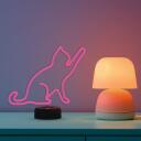 Manta Dekoratīvā lampa SNL80PK, 5 W, 24.4 cm, 10 cm, 26.8 cm, 3 x AA, 5 V, 2 m, LED, kaķis