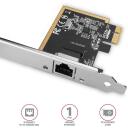 Axagon v&otilde;rgukaart PCEE-GRF 1GBE 1port, PCIe 1.1, 10/100/1000 Mbit/s, Realtek RTL8111, paigaldusraam, toiteadapter