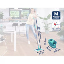 Grīdas uzkop&scaron;anas komplekts Clean Twist M Ergo LEIFHEIT 1052120, regulējams garums 110-140cm, pamatnes izmērs 33cm