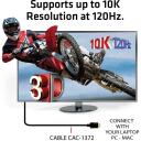 Club3D HDMI кабель CAC-1372, 2 м, 48 Гбит/с, 10K 120Hz, 3D, золотые контакты, черный