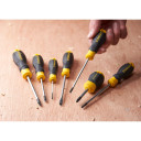 Skrūvgriezis ar ergonomisku rokturi, 4 mm x 100 mm, magnētiskais gals, STHT16195-0, STANLEY