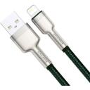 Baseus USB kaabel Lightning CALJK-A06, 1m, 2.4A, 480Mbps, roheline, kvaliteetsed materjalid