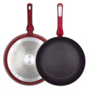 Panna cepšanai Cosmo Ø18cm indukcijas sarkana ar aizsargu NEWILL 24222100