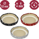 Twist-off kaas Ø53 täppmustriga - 10 tk BROWIN 136213, 5.3 cm sisemine Ø, 5.6 cm välimine Ø, 1 cm kõrgus