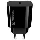 Natec Laadija RIBERA NUC-2395, 20W, 100-240V, 50/60Hz, 3A, 1xUSB-C, 1xUSB-A, kiire laadimine, OVP, OTP, OCP, SCP
