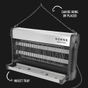 Vabzdžių gaudyklė UVA lempa, SOENS, 730214, 40W, sidabrinė