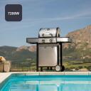 Black Decker gaasigrill BXOG7200E ES9330110B, 2 p&otilde;letit, 2x3600 W, roostevaba teras, 580x1160 mm