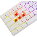 White Shark Klaviatūra NAGAMAKI-W-US-RED.SW, 29.2cm, 10.3cm, 2.5cm, 0.32kg, USB-C, RGB apgaismojums, 62 taustiņi