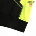 Auk&scaron;tos matomumo striukė su gobtuvu, Pesso, JERSEY_HV-2XL, juoda/geltona, 2XL