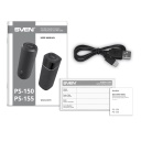 Ne&scaron;iojamas Bluetooth garsiakalbis 2.0 10 W galia 2&times;5 W TWS FM radijas USB ir 1800mAh PS-150 juodas SV-022327 Sven