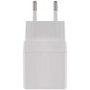 Emos Универсальное USB настенное зарядное устройство GaN V02G20, 20 Вт, 100-240 В, 2xUSB, быстрая зарядка, защита от перегрузки