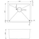 Ab Valamu NT AB 9134504, 540x440x200mm, grafiit, roostevaba teras, &auml;ravoolu diameeter 110mm, sifoon