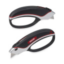 Heavy duty knife carpet, KREATOR, KRT000307, Durable, automatic blade retraction, comfortable rubber handle