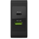 Green Cell Lādētājs CHAR10, 1xUSB-C, 45W, 2.4A, 5V, 1 gab., universāls, melns, iek&scaron;telpu