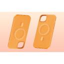 Baseus Magnetiline telefoni korpus iPhone 15 Plus P60157305713-02, oranž, N52 magnetid, PU nahk, &otilde;huke disain