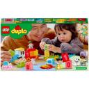 Lego DUPLO 10954 Skaičių traukinys, 23 vnt., 18m+, 10 spalvotų skaičių blokelių, stumiamas traukinys, figūrėlės