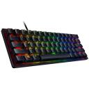 Razer Huntsman Mini 60% klaviatūra RZ03-03390700-R3N1, USB-C, RGB Chroma, Opto-mehāniskā, NORD, Anti-Ghosting, PBT taustiņi