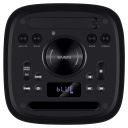 Super šventinė Party Box su karaokė vakarėliams 150W TWS Bluetooth FM USB microSD LED ekranas akumuliatorinis maitinimas juoda SV-022402 Sven