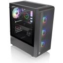 Thermaltake S200 Tempered Glass ARGBx3 CA-1X2-00M1WN-00, 3x120mm, 4.8kg, 6 disku vietas, 2xUSB 3.0, 1xHD Audio