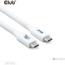 Club3D dokstacija CAC-1572 USB-C į USB-C 1.2m balta, 80Gbps, 240W, 4K540Hz, E-Marker, 30AWG