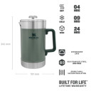 Kohvitermos The Stay-Hot French Press 1,4L roheline; 2802888048 STANLEY