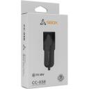 Sbox Auto lādētājs CC-038, 12-24V, TYPE-C PD 3.0 5V/3A, 9V/2.22A, 12V/1.67A, USB-A QC 3.0 5V/3A, 9V/2A, 12V/1,5A, 38W