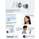 Bezvadu austiņas ar iebūvētu mikrofonu un Bluetooth savienojumu Redmi Buds 6 Active Transparent Blue BHR8394GL Xiaomi