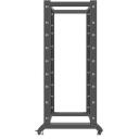 Lanberg Open rack 42U OR01-6042-B, 2118x600x1000mm, 600kg, 39.5kg, 4 vertikaalset riba, statiiv, M6 kruvid, piduridega rattad
