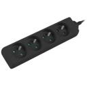 Lanberg pikendus PS0-04E-0150-BK, 1.5 m, 4 x CEE 7/5, 2500 W, 10 A