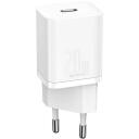Baseus Super Si Ātrā Lādētājs 1C 20W TZCCSUP-B02, AC 100-240V, 1m, USB-C uz Lightning, 20W Max, PVC