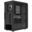 Natec FURY SHOBO KORPUSS SH4 RGB MIDI TORNEI AR LOGU, NFO-2153, 2x2.5, 2x3.5, 1x120mm, 1xUSB 2.0, 2xUSB 3.2, melns