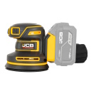 JCB JCB-18POS-125 Professional 18V бесщеточная эксцентриковая шлифмашина для дерева металла и краски 125мм 8000-12500об/мин 3 скорости