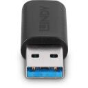 Lindy 41904 USB adapteris, 1 USB-C, 1 USB 3.2, juodas, 24.4x15.5x9.6mm
