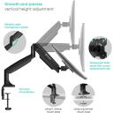 Onkron monitor, G200-B, 2 ekraanile 33-81.3 cm, kandev&otilde;ime 1-9 kg, VESA 75x75, 100x100 mm, kallutus -90&deg; kuni +45&deg;, p&ouml;&ouml;ramine 180&deg;
