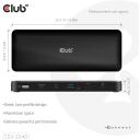 Club3D док-станция CSV-2540 14in1, 150W, 8K Ultra HD, 2x HDMI, 2x DP, 1x USB-C, 2x USB-A, 1x RJ-45, 1m кабель питания
