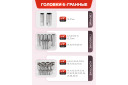 Instrumentu komplekts, Forcekraft, FK-41082-5, 108 priek&scaron;meti, 1/2" un 1/4", 6-stūru, 4-32 mm