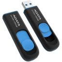 Adata USB atmintinė AUV128-256G-RBE 256 GB, USB 3.2 Gen 1, skaitymo greitis 100 MB/s, juoda, mėlyna