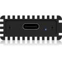 Raidsonic SDD cietā diska korpuss IB-1816M-C31, M.2, USB 3.1 (Gen 2), melns, 1 x 2280 mm, alumīnijs