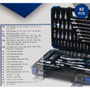 T&ouml;&ouml;riistakomplekt, SCHEPPACH, SCH-4821-5DS, 82 tk, 1/4" ja 3/8" &uuml;hendus, vastupidav kast