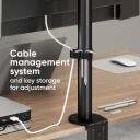 Onkron monitori kinnitus, D101E-B, 13-34 tolli, 8 kg, VESA 75x75/100x100 mm, kallutus -45&deg; kuni +45&deg;, p&ouml;&ouml;ramine 360&deg;
