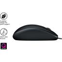 Logitech USB Optiline Hiir B110 Vaikne/Must 910-005508, 1000DPI, 3 nuppu, 1.8m kaabel, ambidekstriline disain