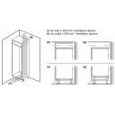 Bosch k&uuml;lmik KIV86NSE0, 177.2cm, 183L, 84L, 35dB, energiatase E, 2 ust, 4 riiulit, LED valgustus