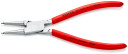 Circlip Pliers, KNIPEX, 44 13 J2, chrome-plated, ergonomic handles, &Oslash; 1.8 mm tips