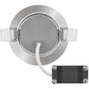 Emos LED prožektor SIMMI ZD3221, 5 W, 450 lm, 230 V, 35 mA, 110&deg;, 3000 K, IP20, alumiinium, poleeritud nikli