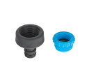 3/4" krāna savienotājs ar 1/2" samazinājumu, GEKO, G72946, izturīgs ABS plastmasas un gumijas materiāls