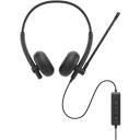 Dell Austiņas WH125 520-BBLV, USB-A, melns, 20-20kHz, Boom mikrofons, Vadu savienojums