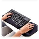 Fellowes pelės kilimėlis su rie&scaron;o atrama PlushTouch 9252003, 238 x 184 x 25.4 mm, juodas, FoamFusion, Microban, neslidus pagrindas